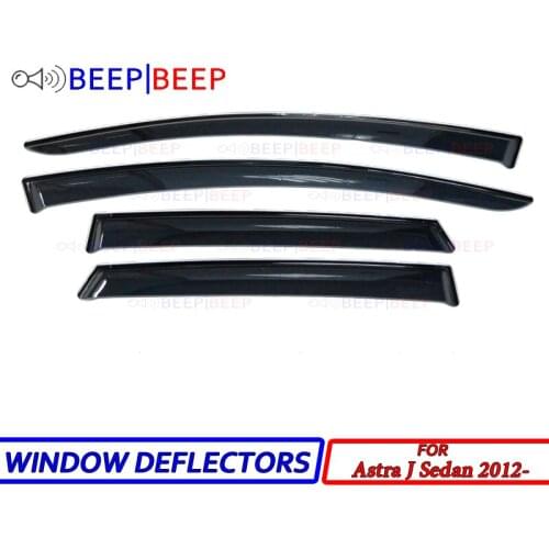 For Opel Astra J 2012- Sedan car window deflectors wind deflector sun guard rain vent visor cover trim car styling accessories