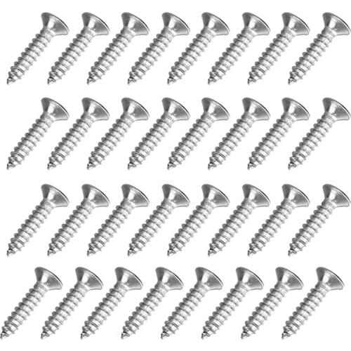 40 Pcs Self Tapping Screws Stainless Steel M4 Screws, Phillips Pan Head Screws for Hinge Multi-Purpose DIY Decorative