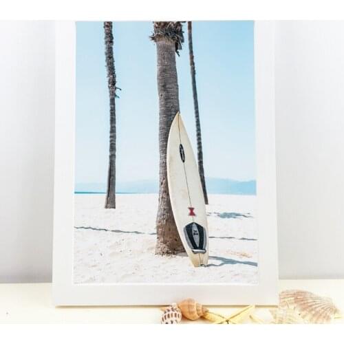 Surf Surfboard Wall Art Canvas painting Poster Prints Surfing Art Beach Modern Photography for Living Room Home Wall Decor