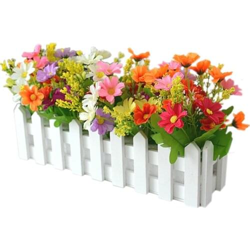 Fake Flower Simulation Plant Set Pot Diy Wedding Ornament Party Home Decor Room Decoration Ucalyptus Leaves Grass Bouquet