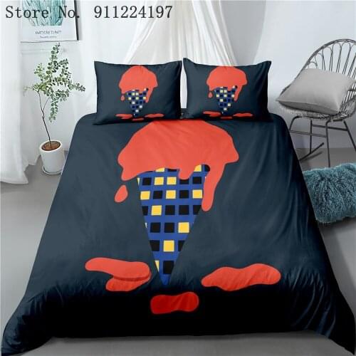 Classic 3D Design Custom Bed Linen Comforter Quilt Cover Bedding Set Single King Queen Double Single Size Home Textile