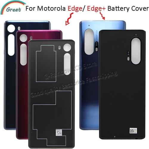 Battery Cover For Motorola Moto Edge + Edge plus Back Cover Rear Door Panel Housing Case Replacement For Motorola Edge
