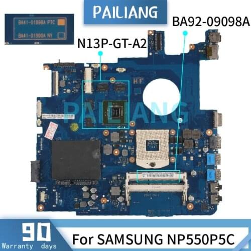 Mainboard For SAMSUNG NP550P5C Laptop motherboard BA92-09098A BA92-01898A N13P-GT-A2 DDR3 Tested OK