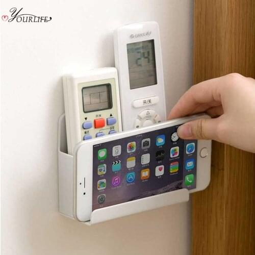 OYOURLIFE Multi-function Wall Shelf Organizer Remote Holder Family Mobile Phone Glasses Key Sundries Storage Rack Room Organizer