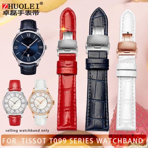 Leather Wristband for 1853 womens T099 Leather watchband for mens T099207 |407_|t068427A leather watch band strap 16mm 21mm