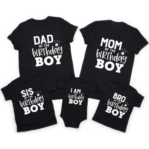 Mom of The Birthday Boy Dad of The Birthday Boy Family Birthday Shirts Boys Birthday Party Shirts Family Birthday Party Tee