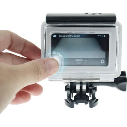 Touch Backdoor Back Door Waterproof Case Cover Replacement For GoPro Hero 4 3+ Sports Action Camera Go Pro Accessories