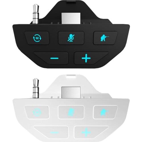 Stereo Headset Adapter Audio Mic Headphone Converter for Xbox One Controller With 3.5mm AUDIO Jack Easily Adjust Chat Audio
