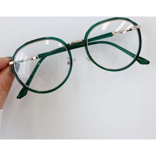 Vintage Anti Blue Light Glasses Plain Eyeglasses Women Men Eyewear Frame Irregular Fashion Transparent PC Goggles