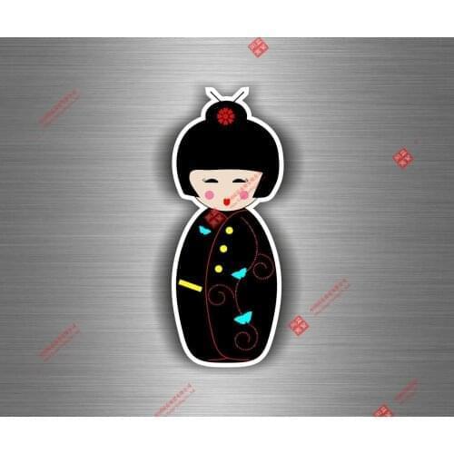 Personality Sticker Car Auto Moto Tuning Decals Vinyl Jdm Japan Dolls Kokeshi Kawaii Jdm R3 Car Decal Decoration Laptop