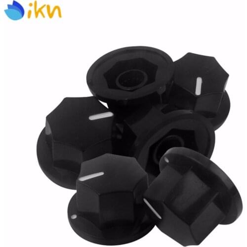 NEW 20pcs Vintage Black Guitar Effect Pedal Amps Knobs Small Volume Control Knobs for J Bass Guitar