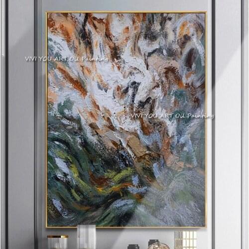 High quality 100% hand painted Modern Abstract Oil Painting Wall Art Canvas Painting Pictures for Living Room hotel wall Decor