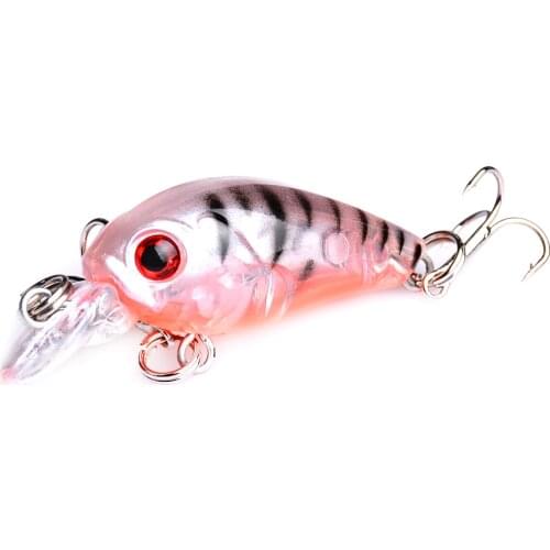 1pcs 4.5cm 3.5g Crankabit Fishing Lure Artificial Japan Hard Bait Topwater Minnow Wobbler Trout Bass Carp Fishing
