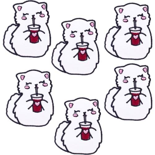 10Pcs/Set Cute Animals Patch Embroidered Patches For Clothing Iron On Patches For Clothes Stripes For Jacket Appliques