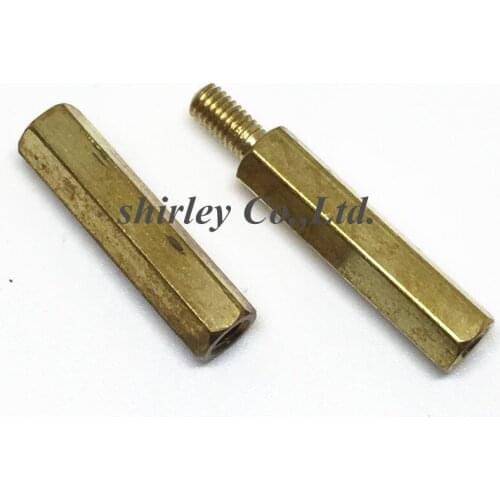 20PCS M3 Male x M3 Female 18mm Long Hexagonal Brass PCB Standoffs Spacers M3 Screw Set Kit M3*18 mm Hex Screw 10 Sets