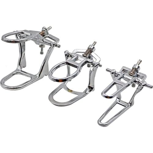 3pcs/set Dental Articulator Stainless Steel Occluding Frame Set Arch Adjustable Full Mouth Frame L/M/S Oral Care Tools