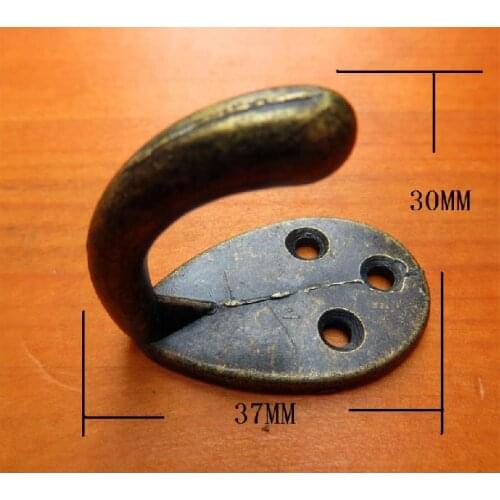 50Pcs Furniture Hardware / Antique Hook / alloy hook / single hook / Classic Hook