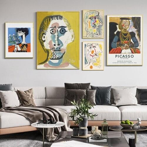 Abstract Pablo Picasso Famous Art Canvas Paintings On the Wall Art Posters And Prints Picasso Art Canvas Picture For Living Room