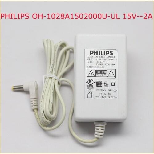 AC / DC Adapter for PHILIPS OH-1028A1502000U-UL 15V--2A Supply Charger Adapters Switching Power Supply 15V 2A