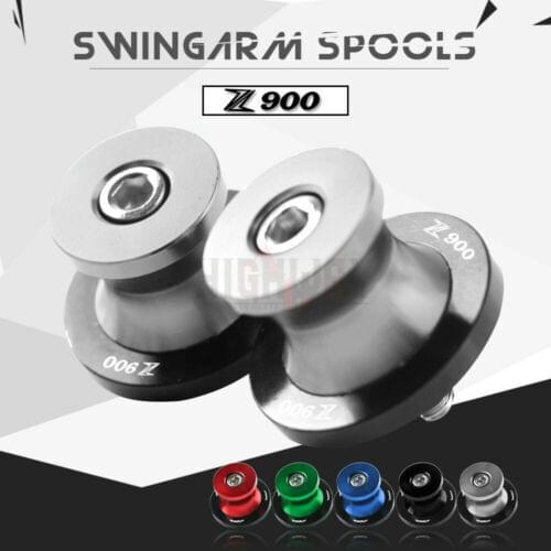 CNC Aluminum Motorcycle Frame Swingarm Sliders Spools Stand Swing Arm Slider Screw For KAWASAKI Z900 Z 900 17-19 2017-2019