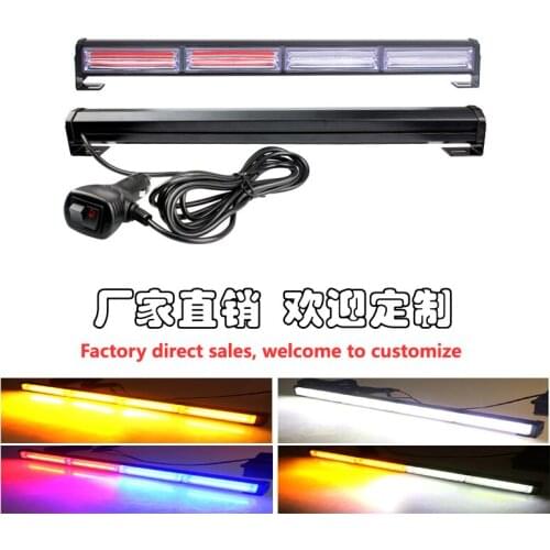 Car LED retrofit high-power warning lights roof strong magnetic flashing lights, long strip spotlights for trucks Long life COB