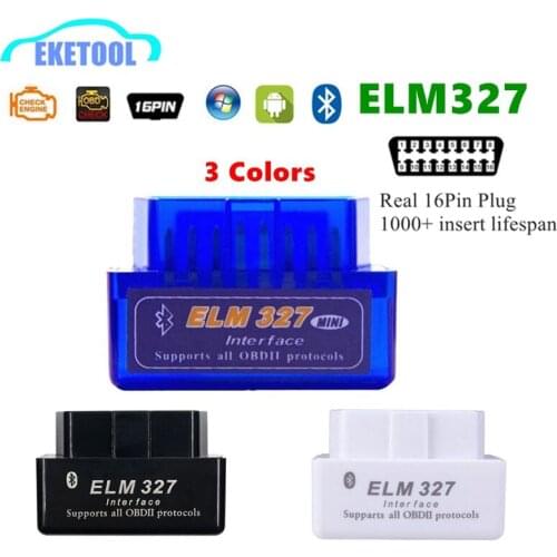200pcs/Lot ELM327 Bluetooth OBD2 Car Diagnostic Interface Supports Multi-Cars ELM 327 V2.1 Multi-Language DHL Free Shipping