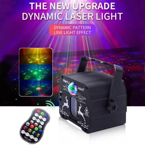 Car Starry Sky Projection Decorative Light Remote Sound Control Rotating Party New Year Laser Star Christmas Atmosphere