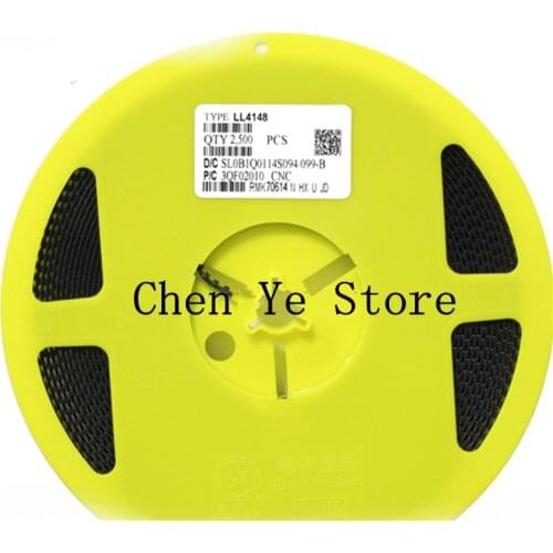 Free Shipping 2500PCS 100% NEW SMD Switching Diode LL4148 1N4148 glass cylinder 1206 package IN4148 4148