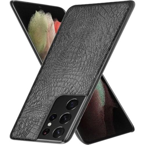 Lightweight Crocodile Leather Shell Case for Samsung Galaxy S21 Ultra S20 FE 5G A12 A32 A52 A72 5G M30S Note 20 A51 A71 Cover