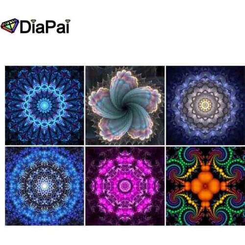 DIAPAI 5D DIY Diamond Painting Full Square/Round Drill "Religious Mandala" 3D Embroidery Cross Stitch 5D Decor Gift