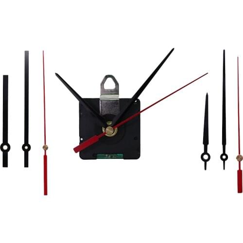 HD1688-14DCF Radio Wall Clock Movement Mechanism Black/Red Clock Hands Set