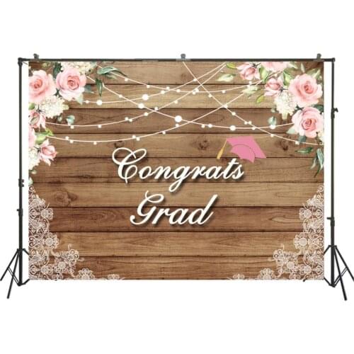 HUAYI Photography Backdrop Birthday Child Photo Background Graduation Season School Party Decor Photo Booth Backdrop W-3805