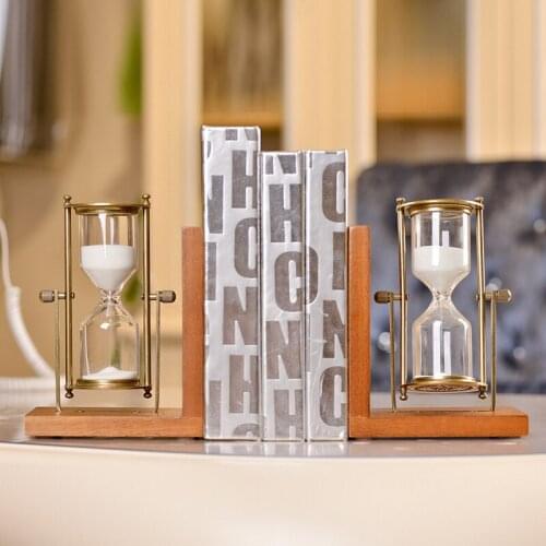 American C Creative resin hourglass bookend books Creative Desktop household soft furnishings wholesale gift ornaments