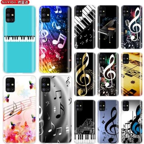 Piano keys For Case Samsung A51 A10 A10S A11 A20 A20S A20E A30 A30S A40 A40S A50 A60 A70 A70S A80 A90 A21 A31