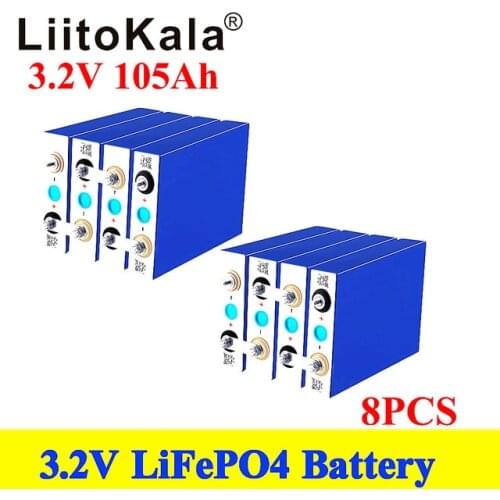 LiitoKala 3.2V 100Ah LiFePO4 battery can form 12V battery Lithium-iron phospha 100000mAh Can make Boat batteries, car batteriy
