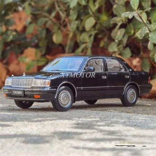 Kengfai NZG 1/18 For Toyota CROWN 155 Diecast Model Car Boys Girls Kids Gifts Black/White Collection Display Ornaments