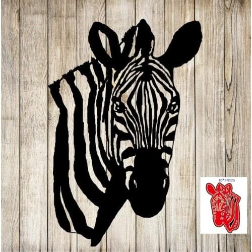 Metal Cutting Dies Cut Mold Animal zebra Decoration Scrapbook Paper Craft Knife Mould Blade Punch Stencils