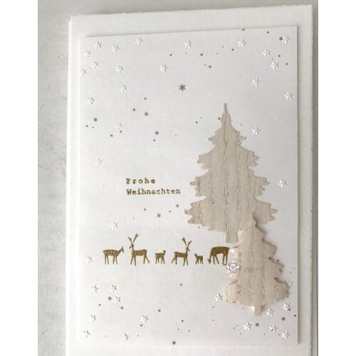 Mmao Crafts Metal Steel Cutting Dies 2Pcs Christmas tree decoration Stencil For DIY Scrapbooking Paper/photo Cards Embossing Die