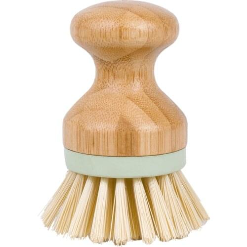 Nordic Style Home Kitchen Washing Utensils Pot Dish Brush Wooden Handle Cleaning Tools Wash Pot Brush