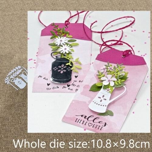 New Design Craft Metal Cutting Die die cuts 6pcs Leaf branch kettle scrapbooking Album Paper Card Craft Embossing die cuts