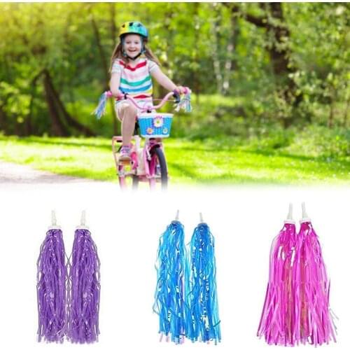 A Pair of Childrens Bicycle PE Streamer, Baby Tassels Carriage Bicycle Streamers Handlebar Ribbons Princess Grips Ri I5Q6