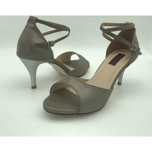 Sexy Flamenco Dance Shoes Argentina Tango Shoes pratice shoes Party shoes T6282GL Leather Hard Sole 7.5cm 9cm heel available