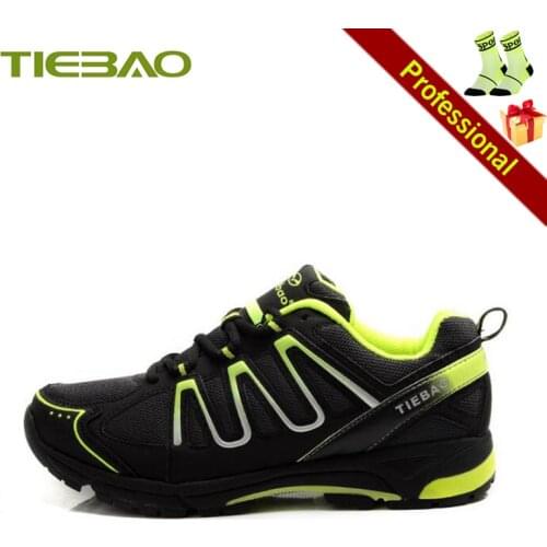 TIEBAO Professional Mountain Biking Shoes add mtb sock Men Sapatilha Ciclismo Outdoor Sport self-locking racing bicycle sneakers