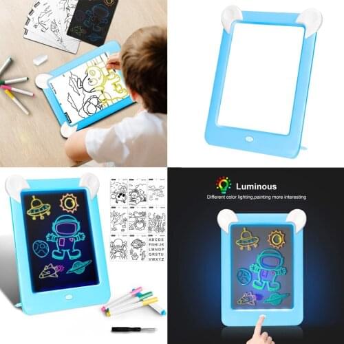 Drawing Tablet Light in Dark Developing Writing Board Doodle Gifts Kids Baby