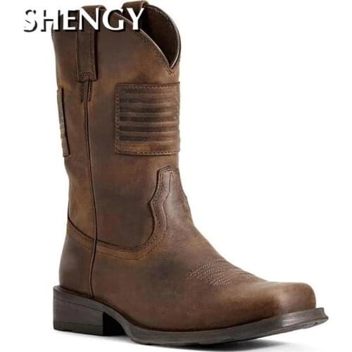 Мужские ботинки челси Shengmiao China At AliExpress