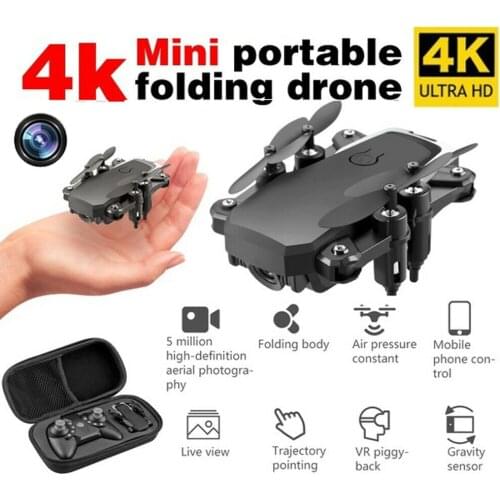 Mini RC Drone 4K HD Wide Angle Dual Camera WIFI FPV Foldable RC Quadcopter Toy