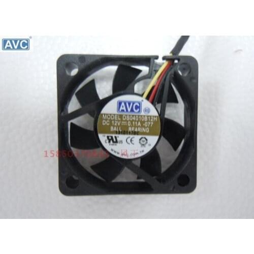 For AVC Cooling fan DS04010B12H 4CM 40mm 40*40*10mm 4010 12V 0.11A 3Line 5000RPM mini Cooling fan