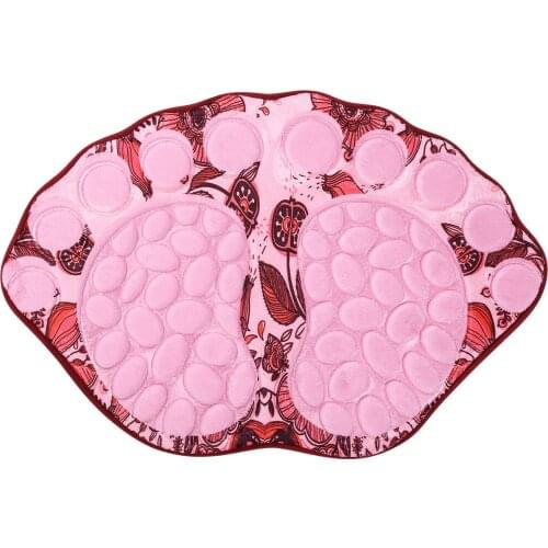 Funny Big Feet Bathroom Mat Absorbent Pebble Flannel Bath Area Rug Non Slip Doormat for Home