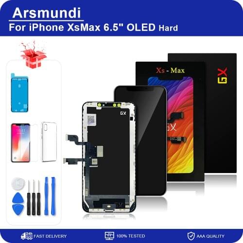 GX Xs Max OLED For iPhone Xs Max LCD Display Touch Screen Digitizer Assembly Tested No Dead Pixel Replacement LCDs