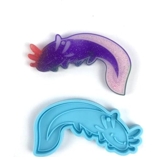1PC Giant Salamander Keychain Resin Molds Animal Pendant Mold Silicone Moulds for DIY Epoxy Resin Jewelry Making Tools